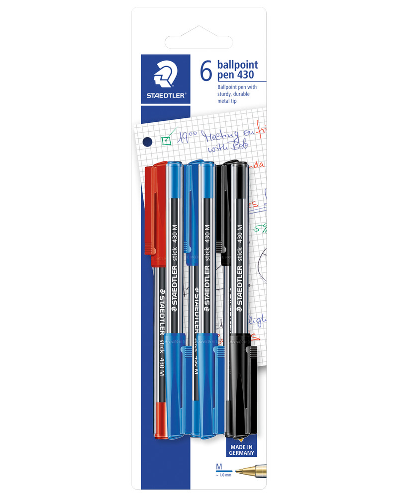 STAEDTLER KULSPETSPENNA 6 ST