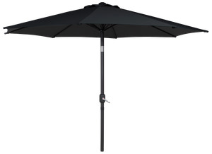 Parasol med tilt Ø3 m - sort