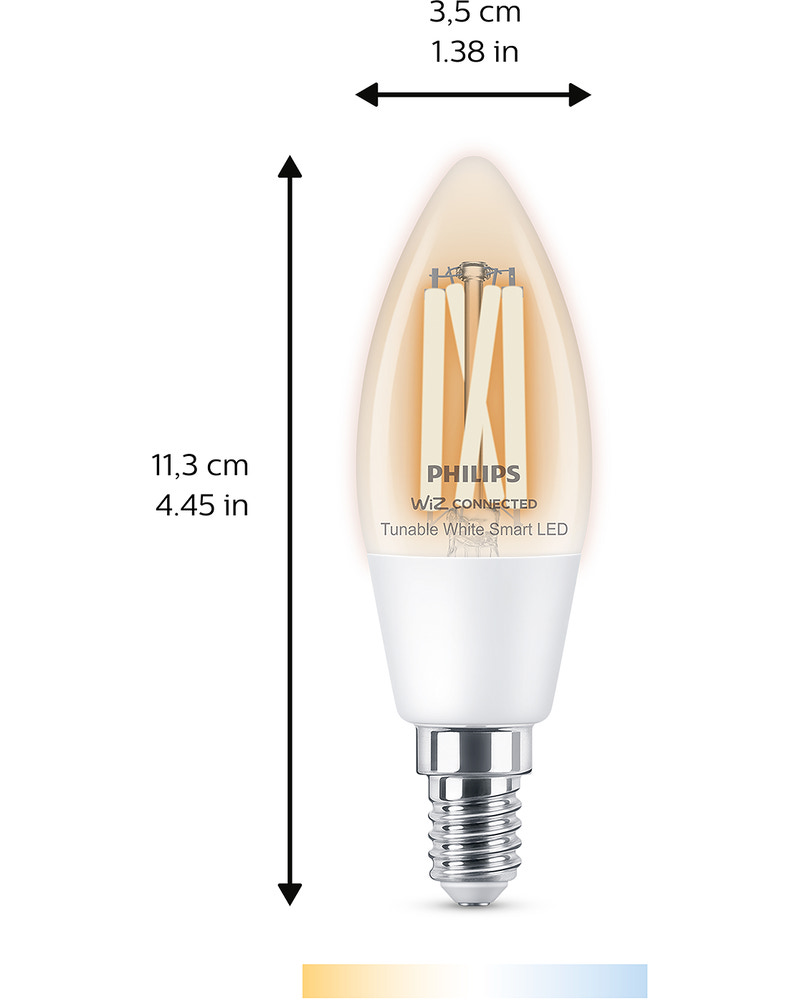 PHILIPS Smart LED kronlampa 4,9W E14 - WarmToCool