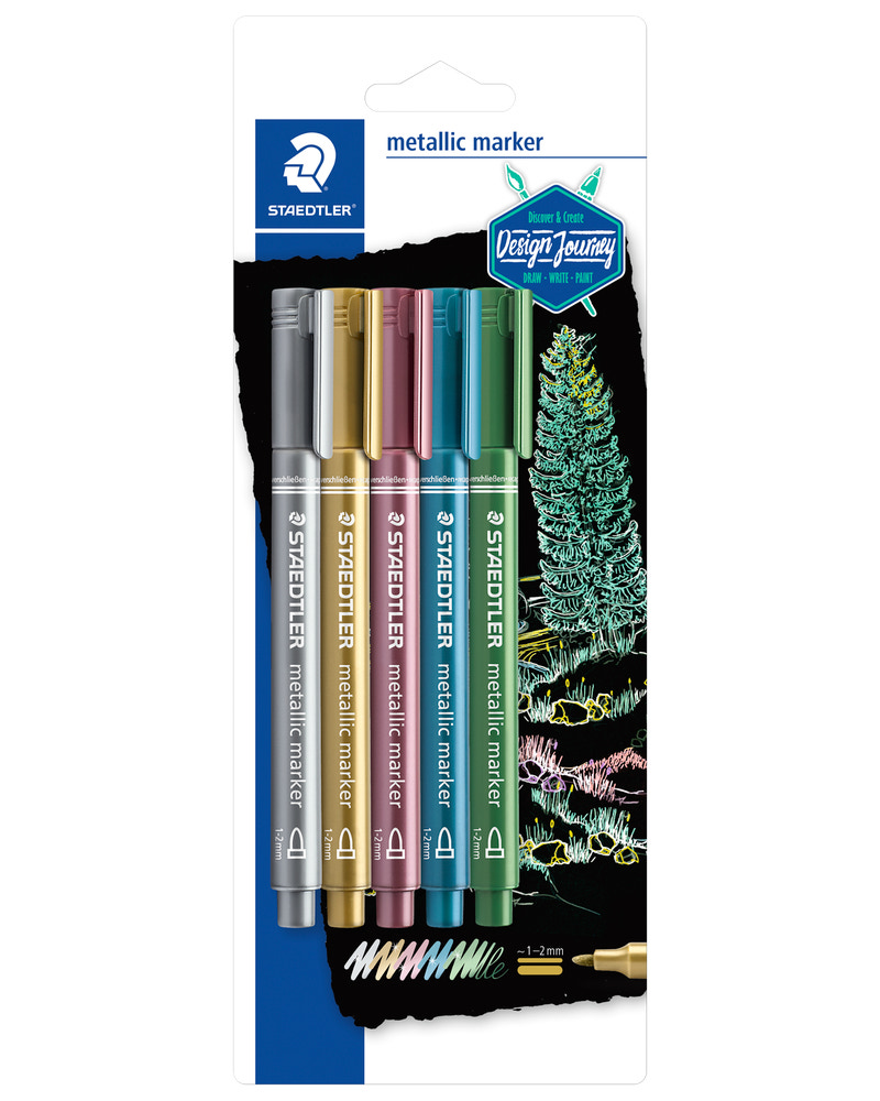 Staedtler Pen metallic 5-pak