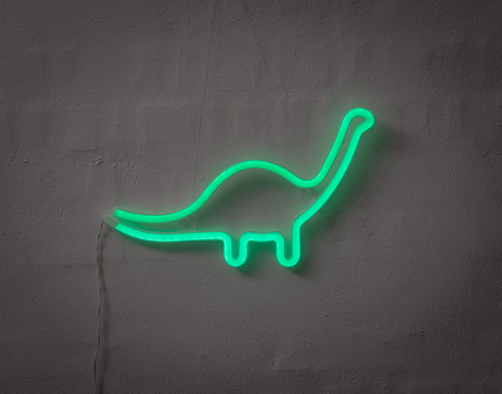 BRIGHT DESIGN Neonskilt Dino H. 23 x B. 30 cm