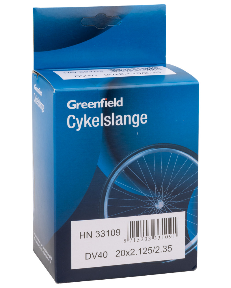 Greenfield Cykelslange DV40 20 x 2,12-2,35