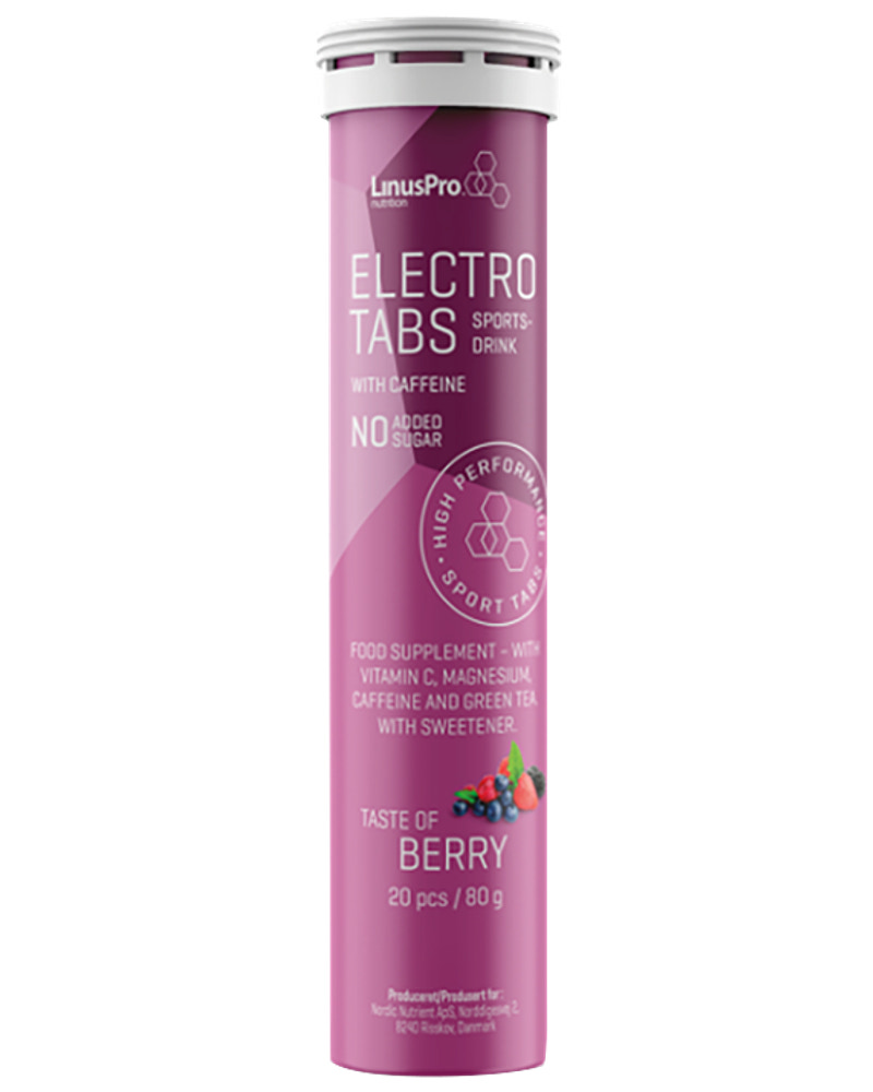 LinusPro Elektrolyt tabs 80g - Berry