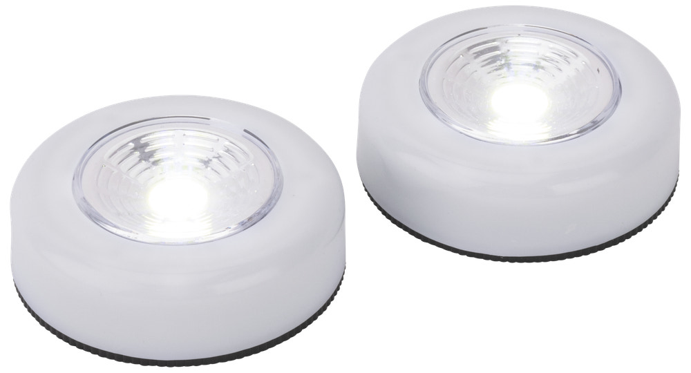 LED PUSH LIGHT 7 CM 2-PACK