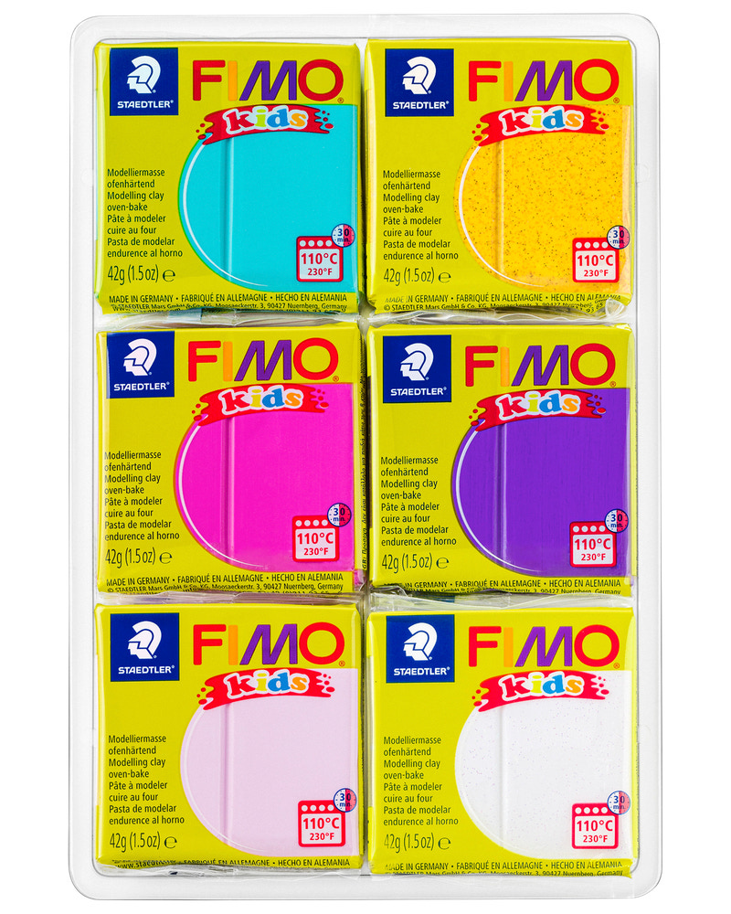 FIMO KIDS MODELLERA FANCY 6 ST