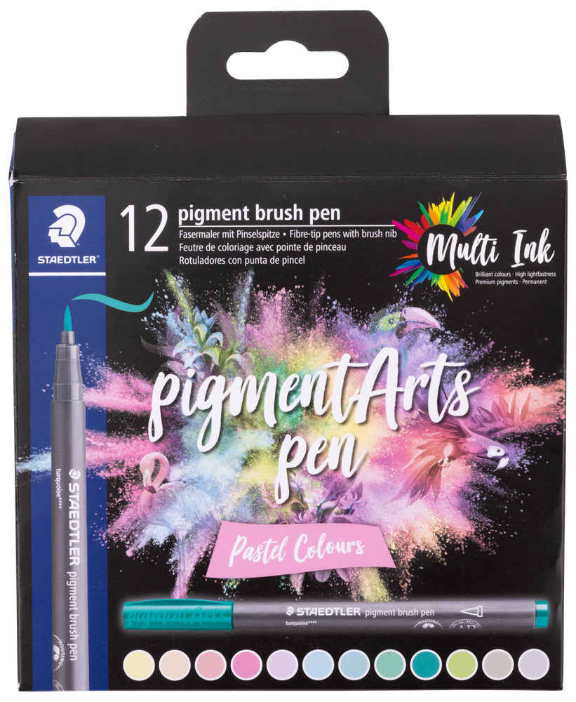 Staedtler Pigment Pastel farver 12-pak