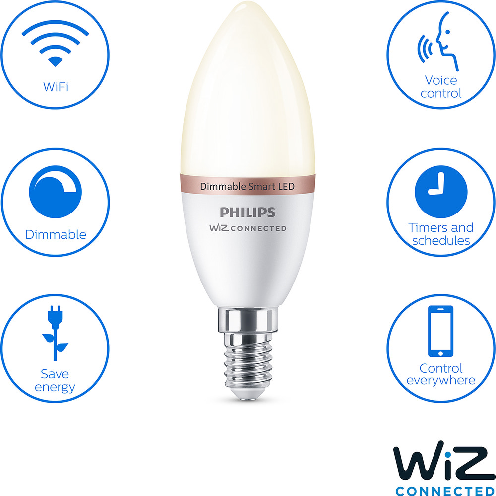 Philips smart 4,9w e14 warm