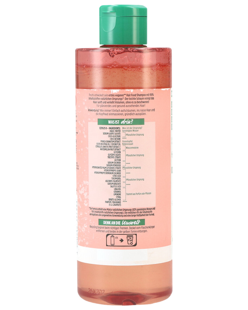 Garnier Fructis Shampoo 400 ml - watermelon