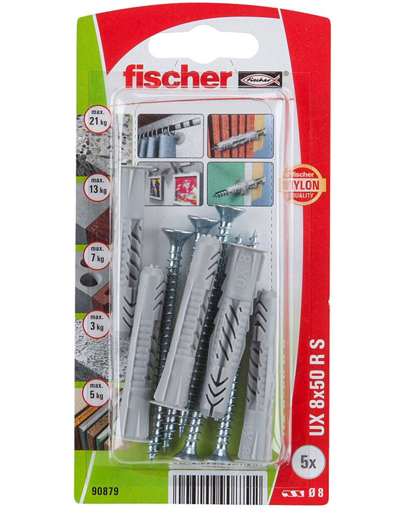 Fischer Dyvel uni UX 8 x 50 mm RSK 5-pak