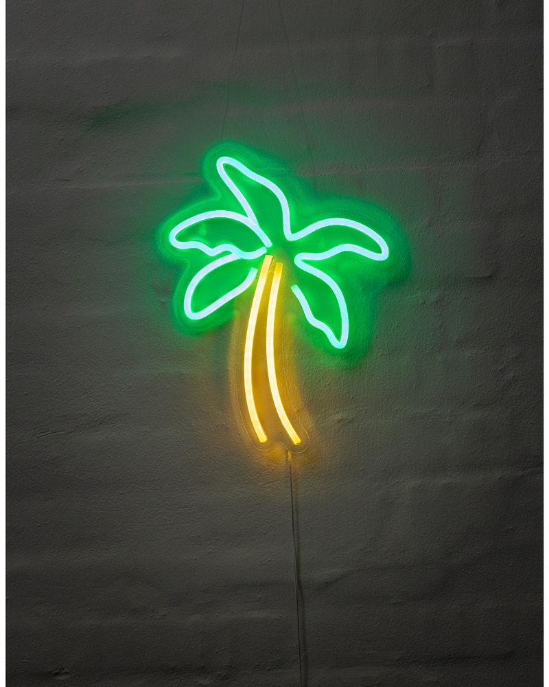 Neonskylt Palm H. 31 x B. 25 cm