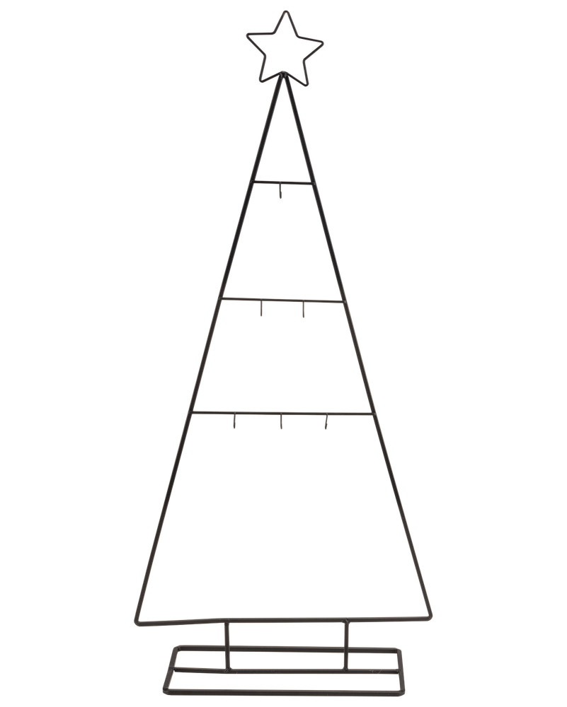 Juleophæng juletræ 77 cm -  sort