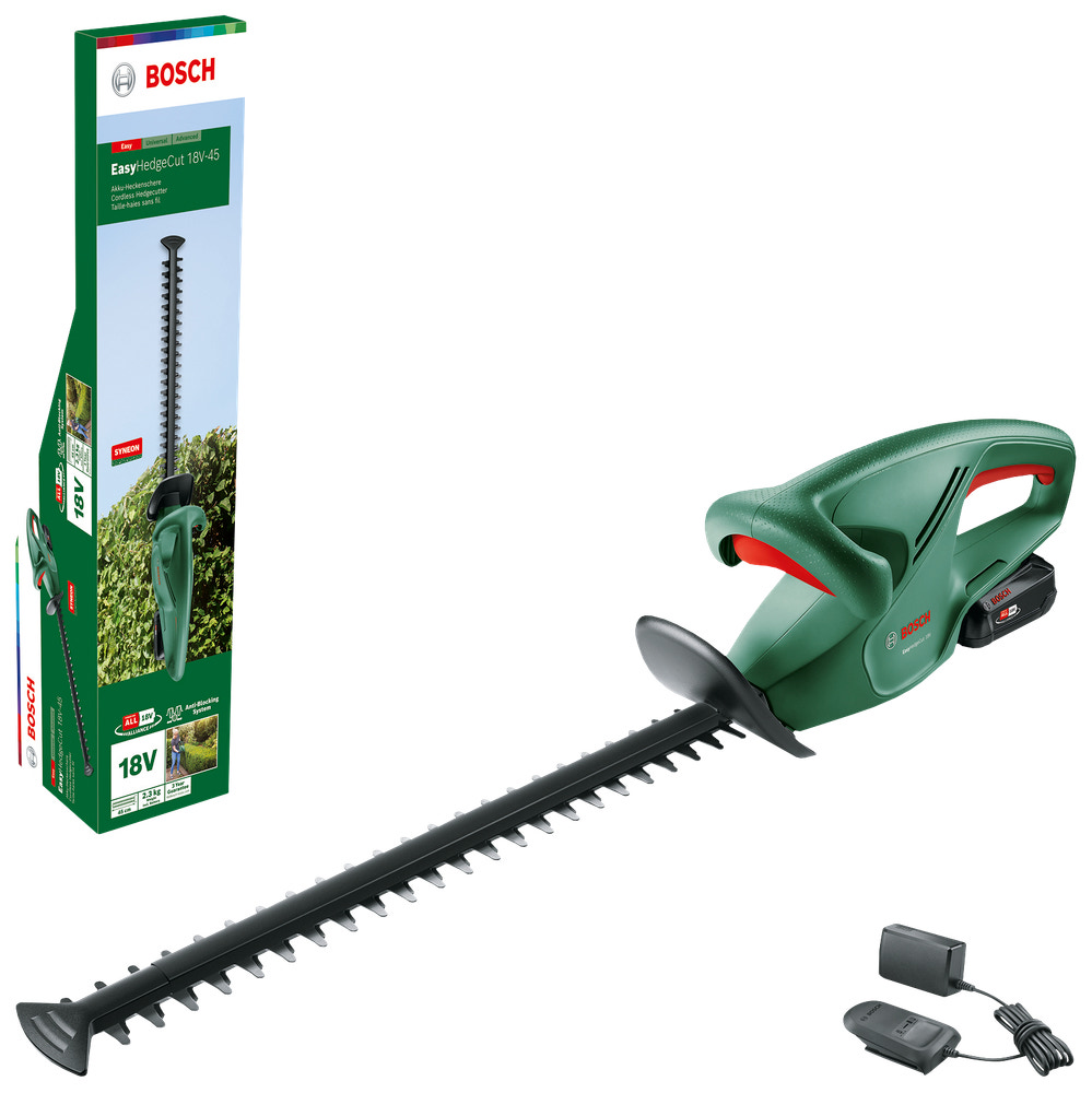 BOSCH Hækkeklipper Easy 18V 45 cm inkl. batteri