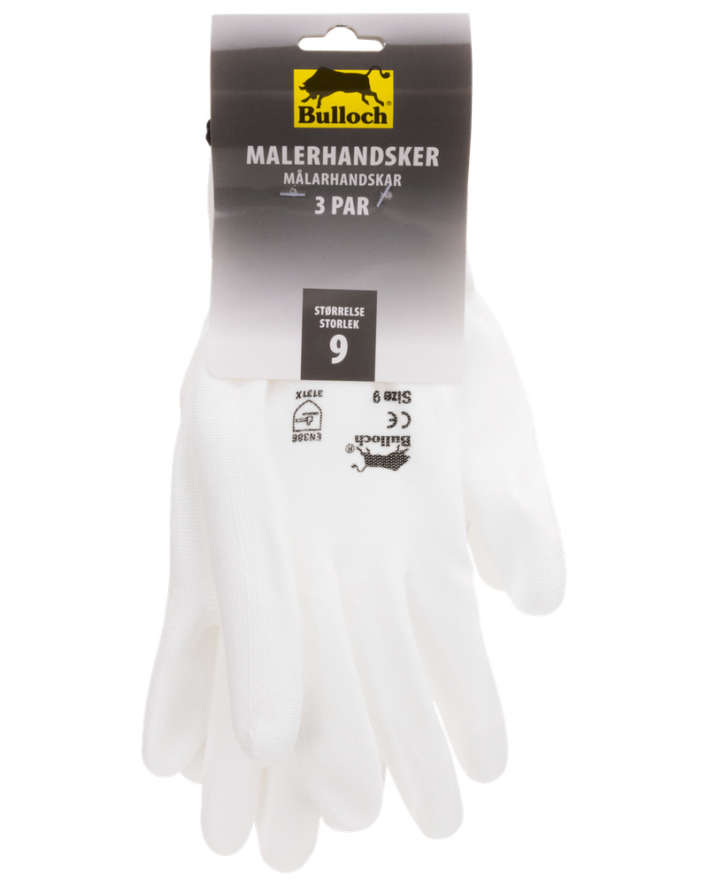 NYLONHANDSKE PU NR 8 3-PACK