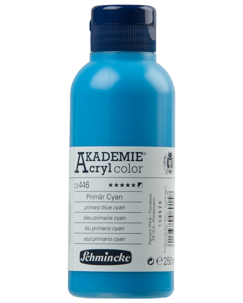 Schmincke  Akrylfarve 250 ml Primary blue cyan