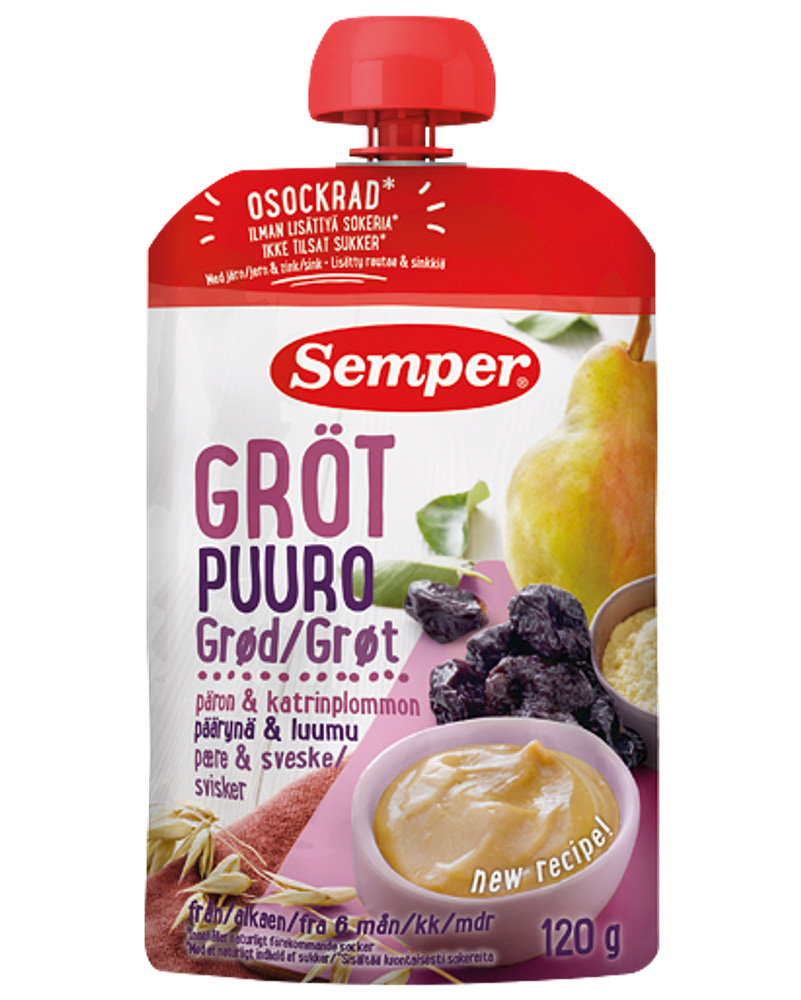 Semper Grød 120 g - assorteret smag