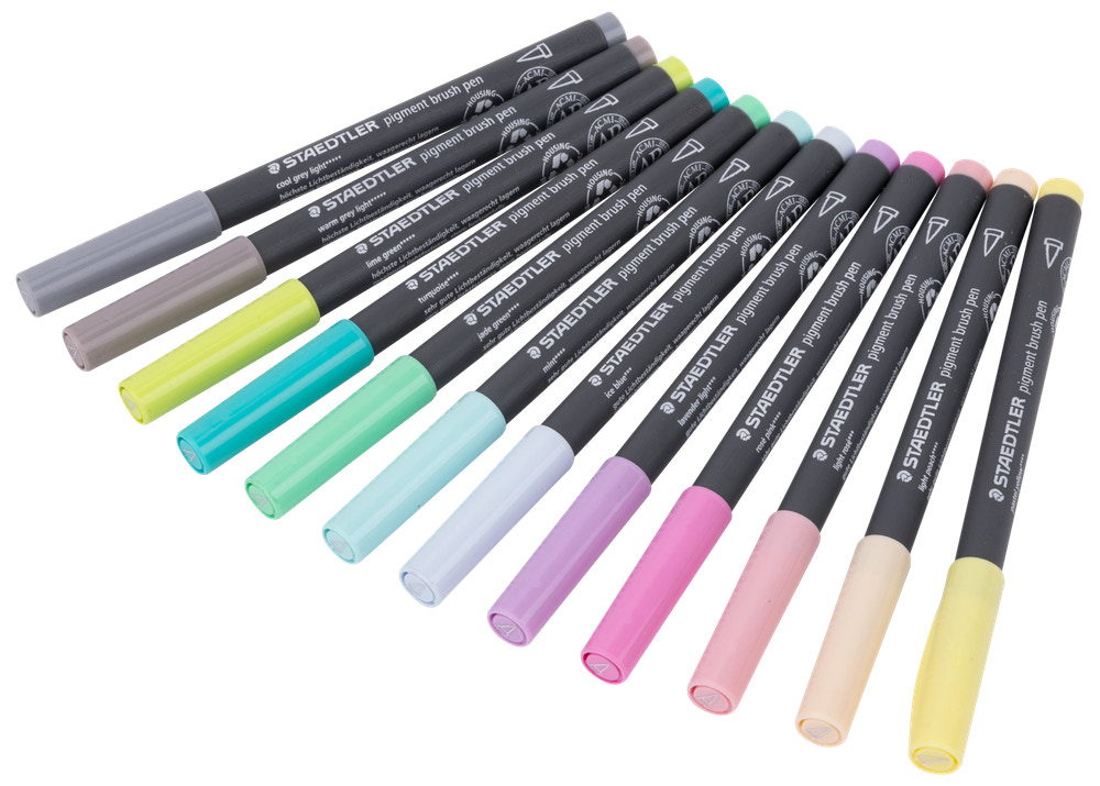 Staedtler Pigment Pastel farver 12-pak