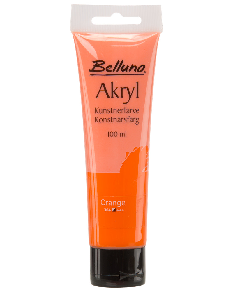 Akrylfärg orange 100 ml