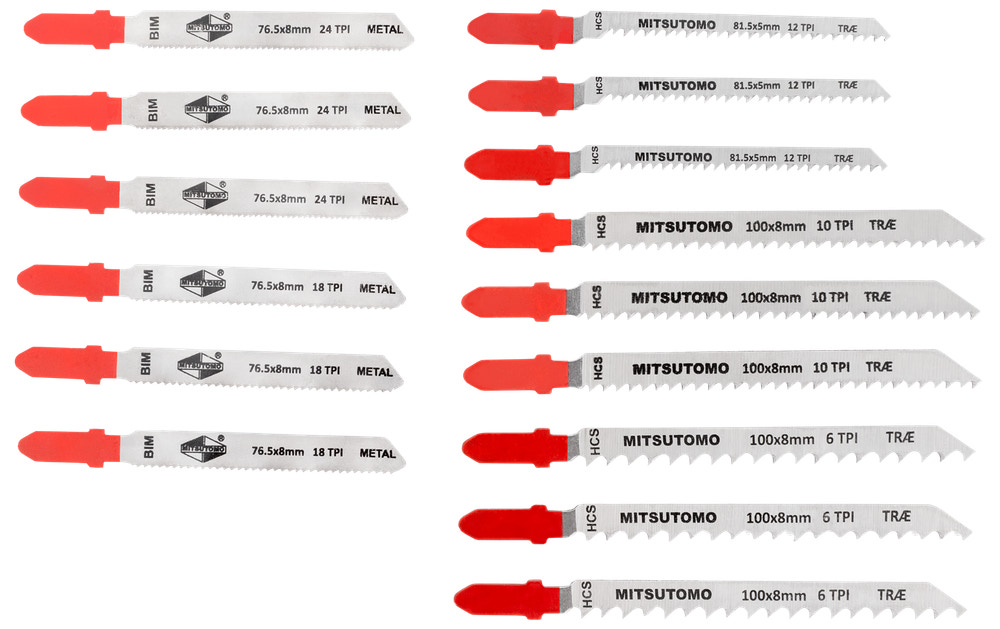 Mitsutomo Sticksågblad 15 delar