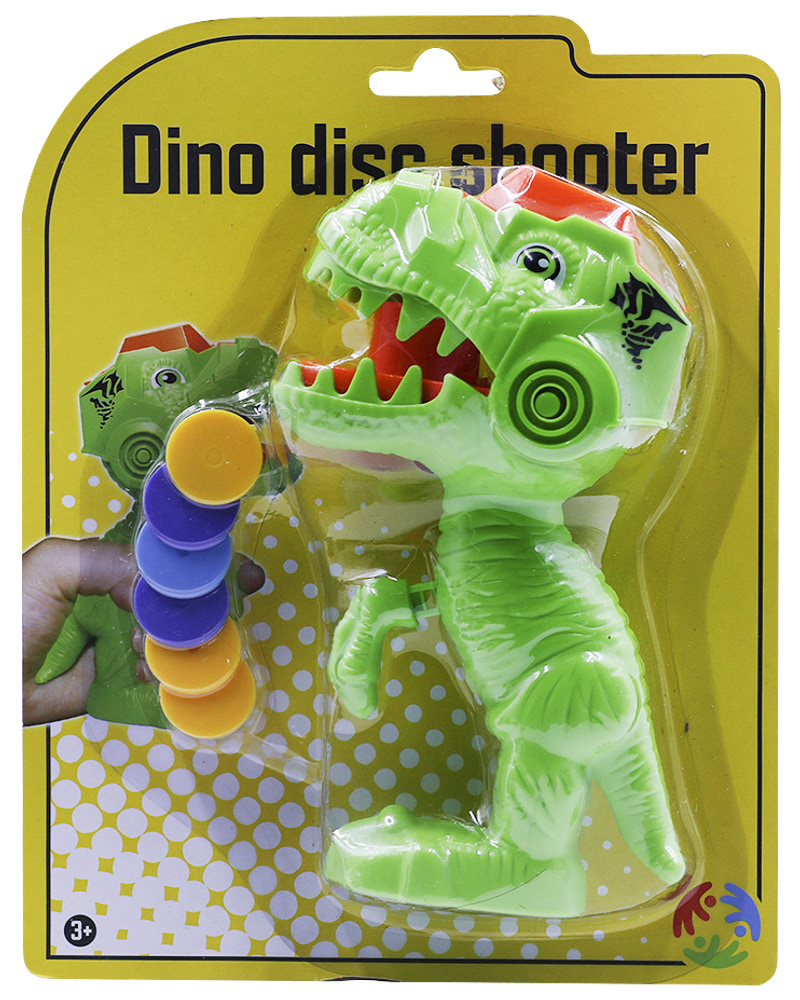 Disc shooter dino H. 16 cm - assorterede farver