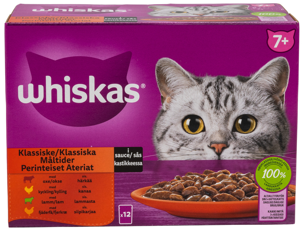 Whiskas Kødmenu 7 år+ 12 x 85 g