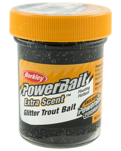 Powrbait black glitter