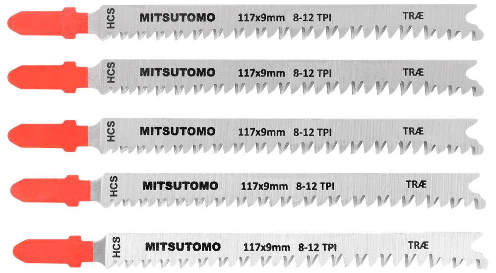 Mitsutomo Sticksågblad trä 8-12T 5 st.