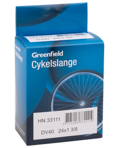 Greenfield Cykelslange DV40 24 x 13/8