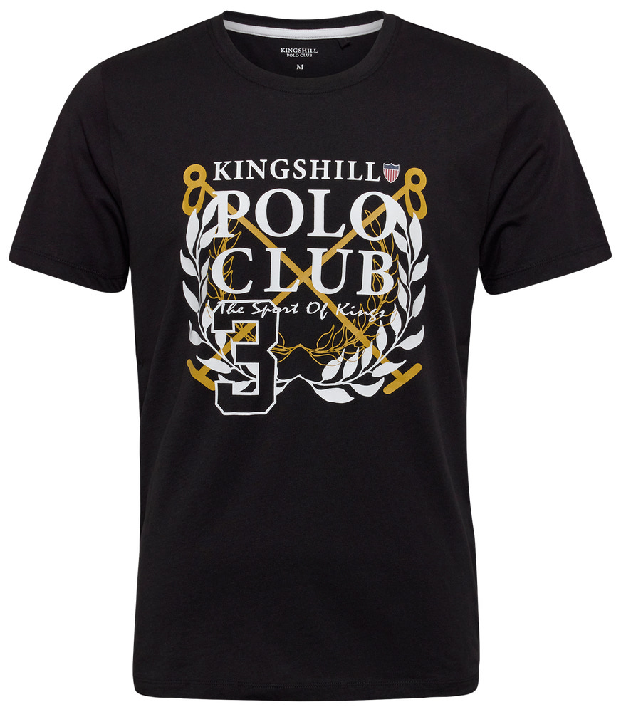 KINGSHILL Polo Club T-Shirt - sort