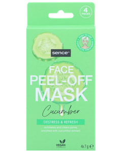 Ansiktsmask peel-off gurka extrakt 4-pack