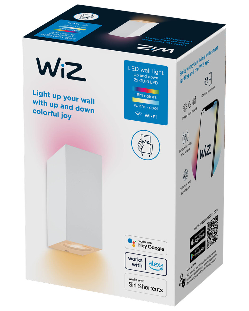 WiZ Væglampe spot color Up&Down 2 x 5W - hvid