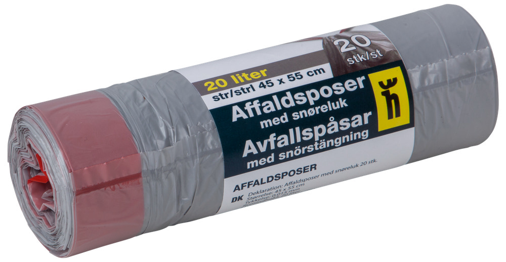 Avfallspåsar med snöre 20-pack