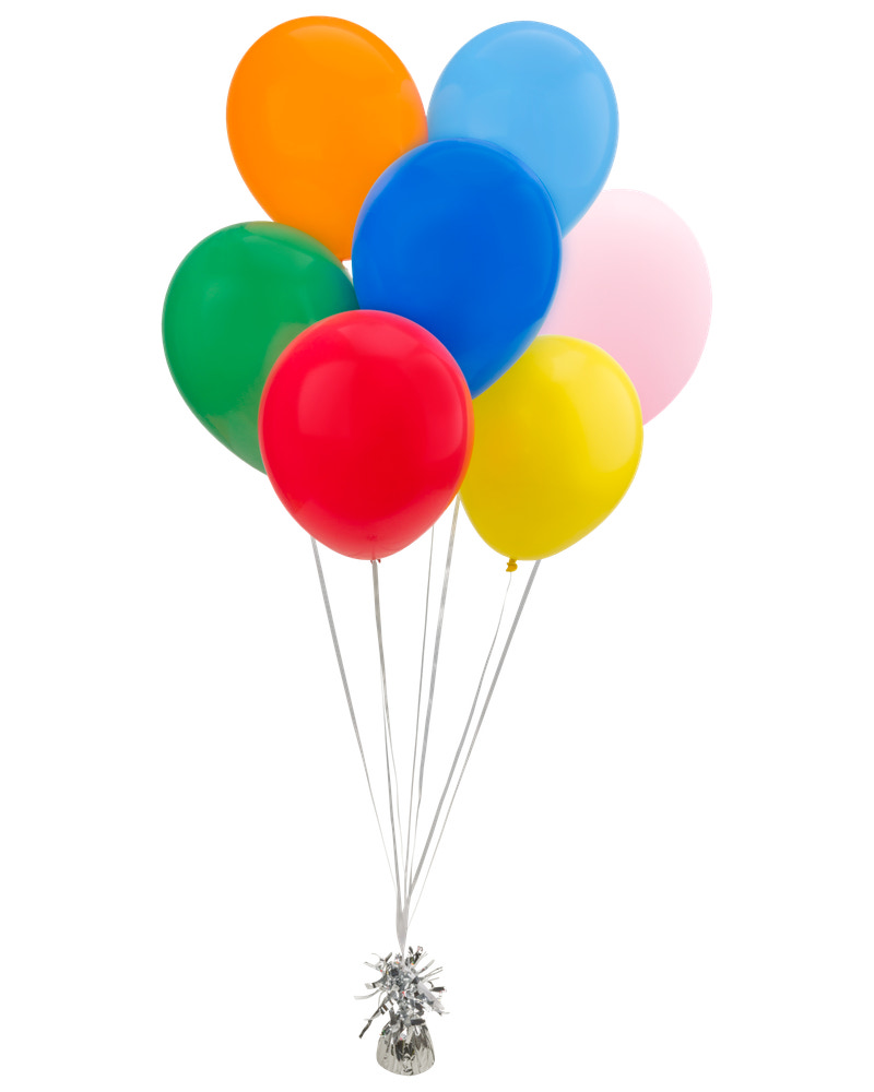 Ballonbuket multifarver