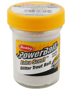 Powerbait white glitter