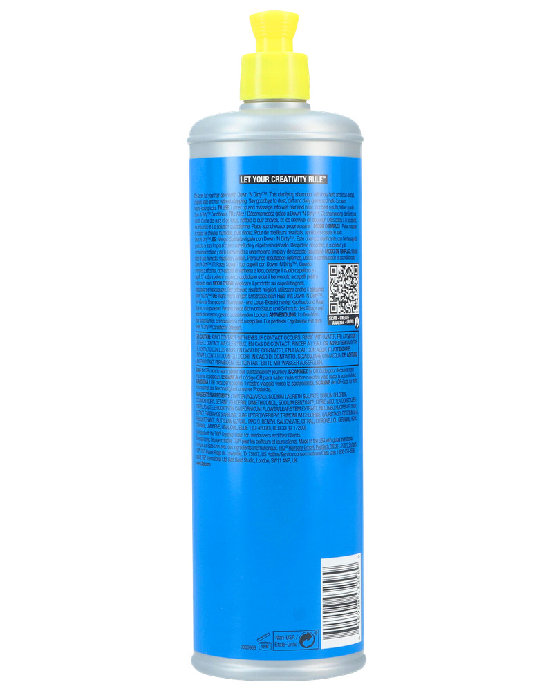 Tigi Shampoo 600 ml - Down'N'Dirty