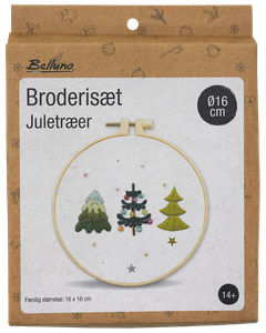 Broderiset med julgranar 