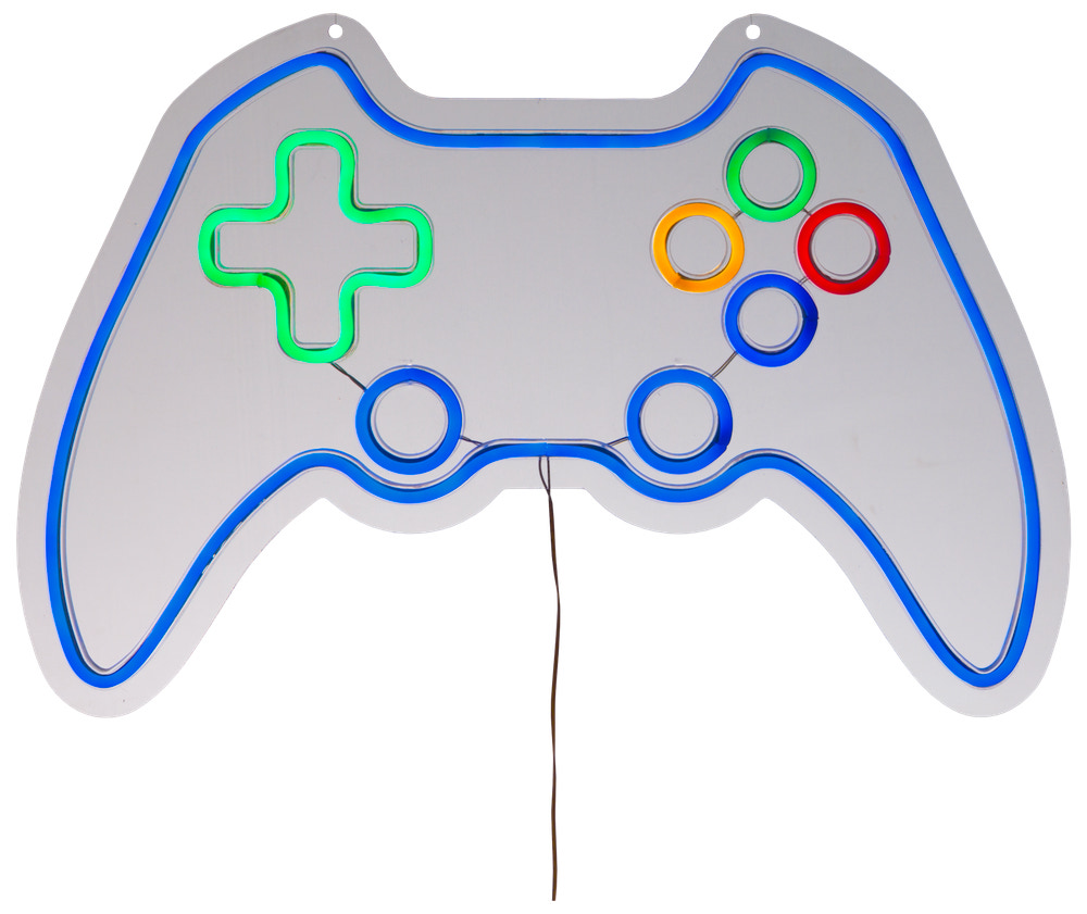 Neonskylt Gamepad H. 40 x B 60 cm